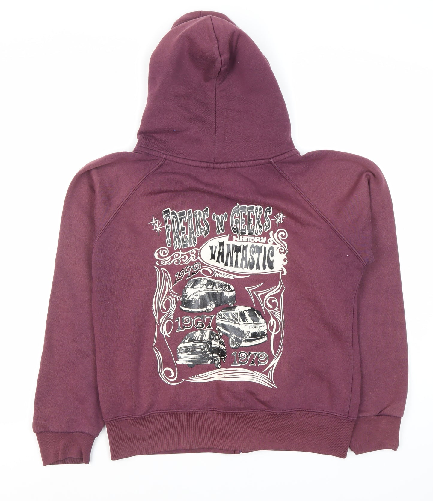 Lady Fit Purple Full Zip Hoodie - Women M/L