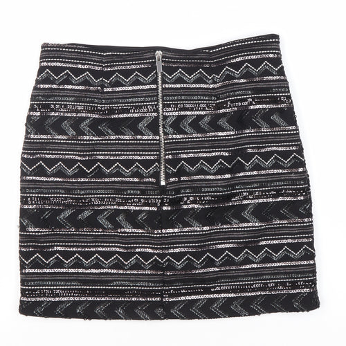 New Look Women's Black Sequin Skirt Size 6