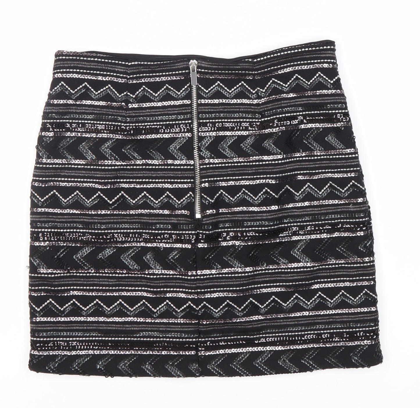 New Look Women's Black Sequin Skirt Size 6