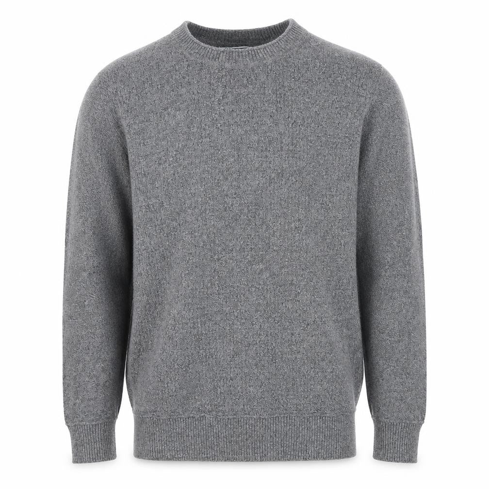 Front view of Matalan Men's Grey Medium Crew Neck jumper