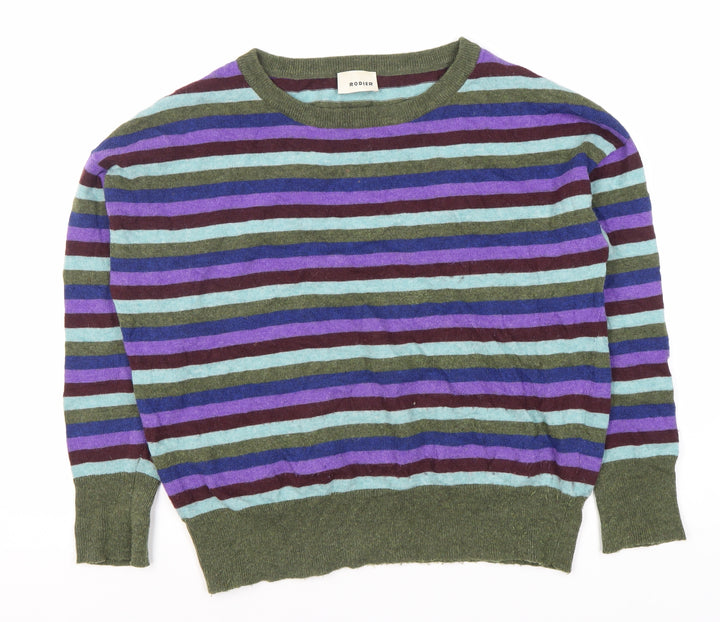 Rodier Women's Multicoloured Wool Pullover Jumper