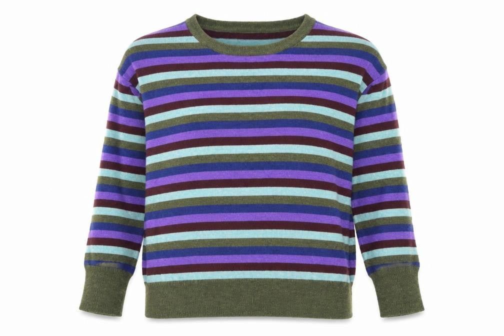 Front view of Rodier Women's Multicoloured Wool jumper