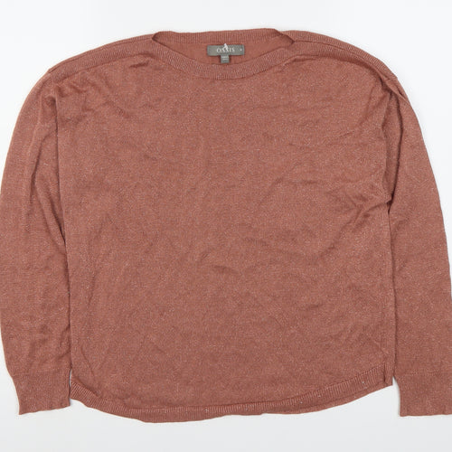 Oasis Women's Brown Pullover Jumper Medium