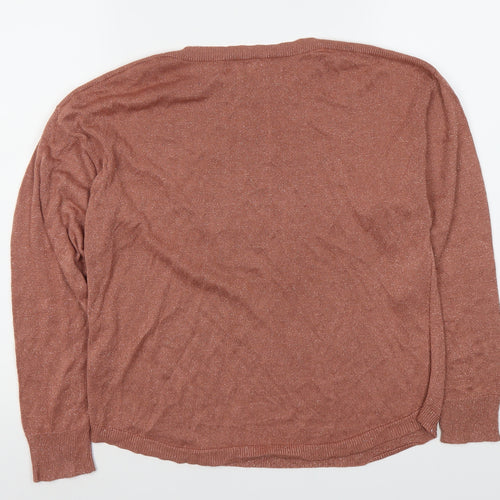 Oasis Women's Brown Pullover Jumper Medium