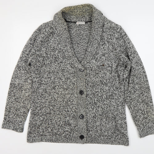 Damart Women's Acrylic Cardigan - Grey, M, Button