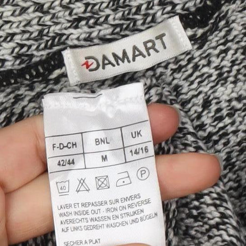 Damart Women's Acrylic Cardigan - Grey, M, Button