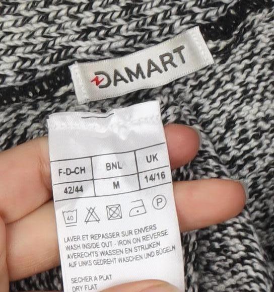 Damart Women's Acrylic Cardigan - Grey, M, Button