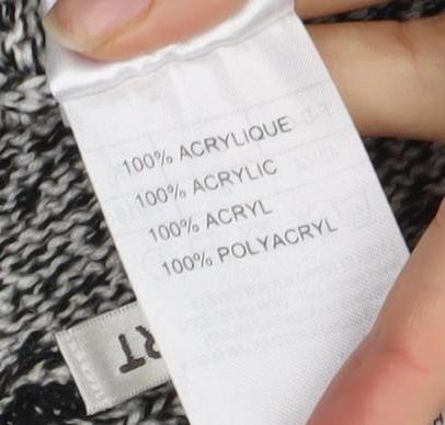 Damart Women's Acrylic Cardigan - Grey, M, Button