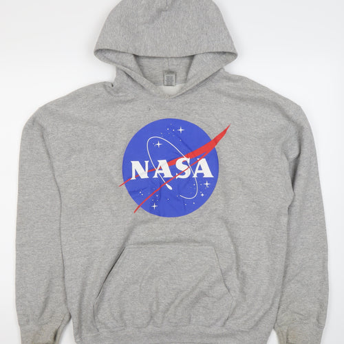 Gildan Men's Grey NASA Hoodie, Size L, Pullover