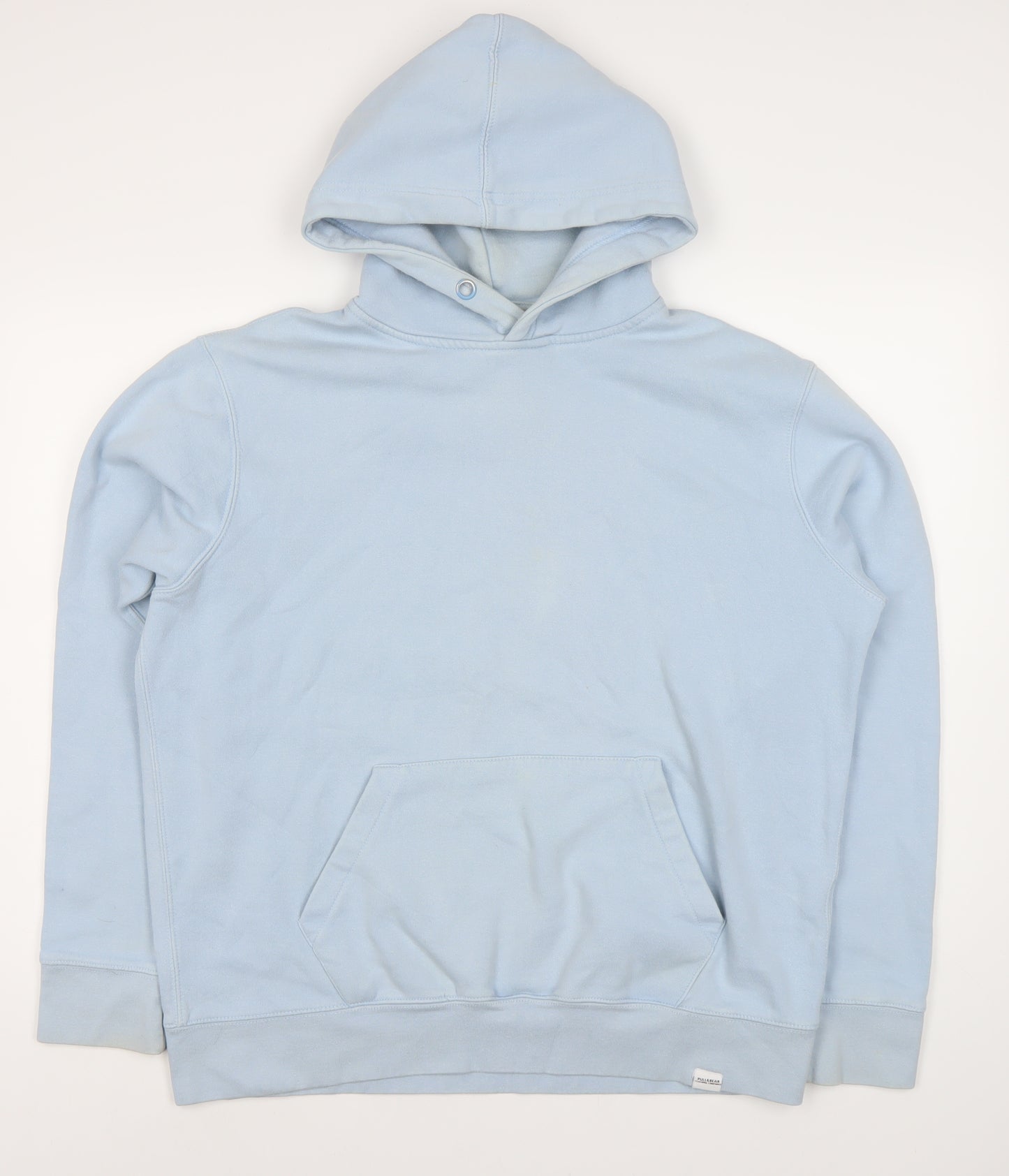 Pull&Bear Unisex Blue Hoodie, Size 12, Cotton Blend