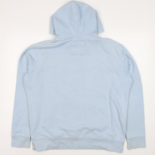 Pull&Bear Unisex Blue Hoodie, Size 12, Cotton Blend