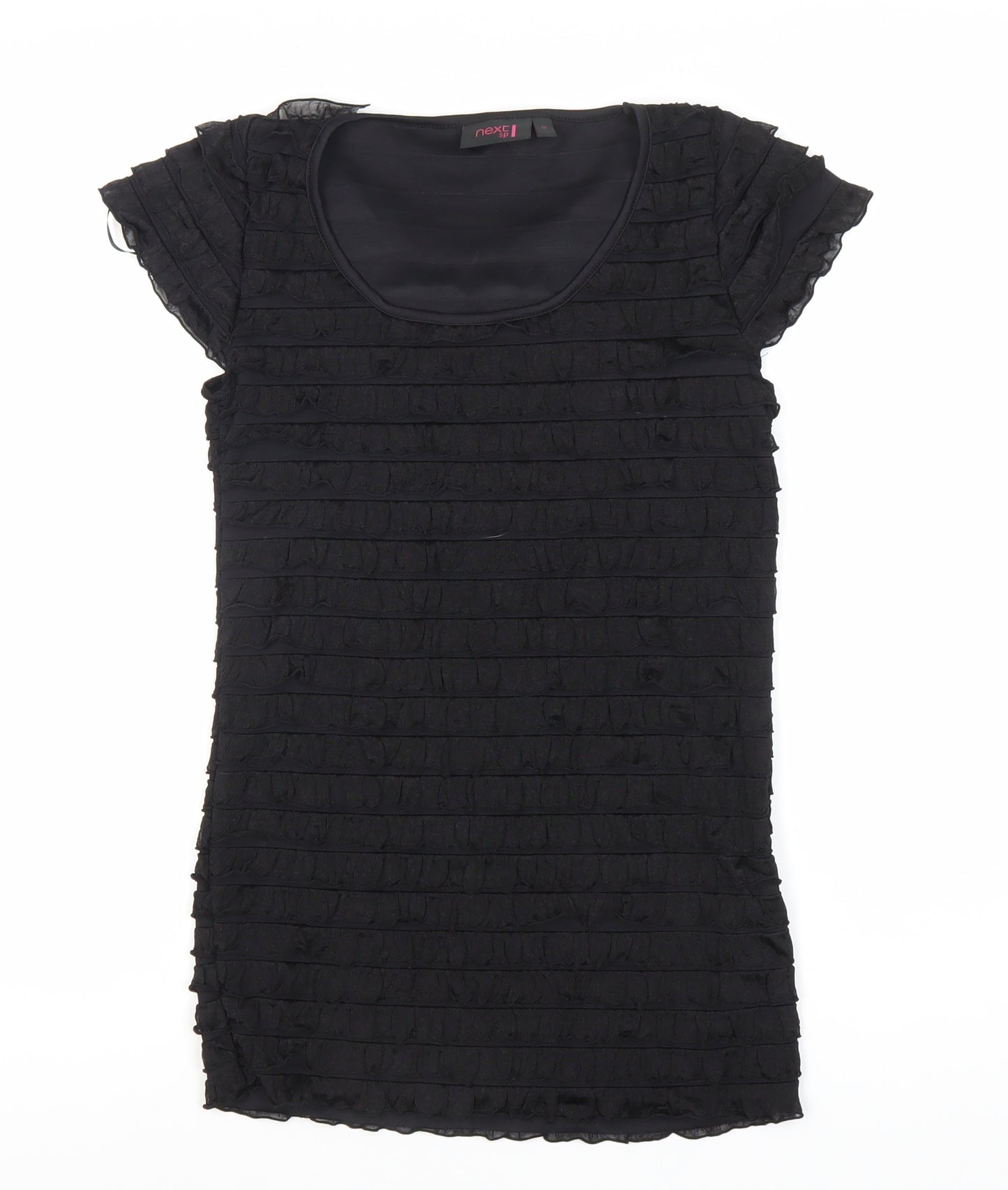 Next Women's Black Scoop Neck Top Size 12