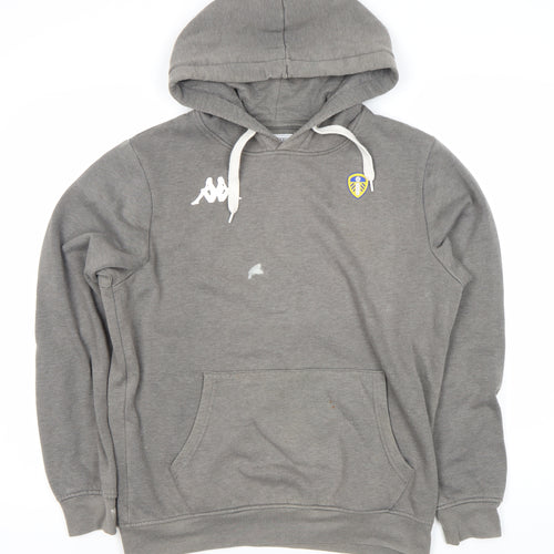 Kappa Men's Grey Pullover Hoodie Medium