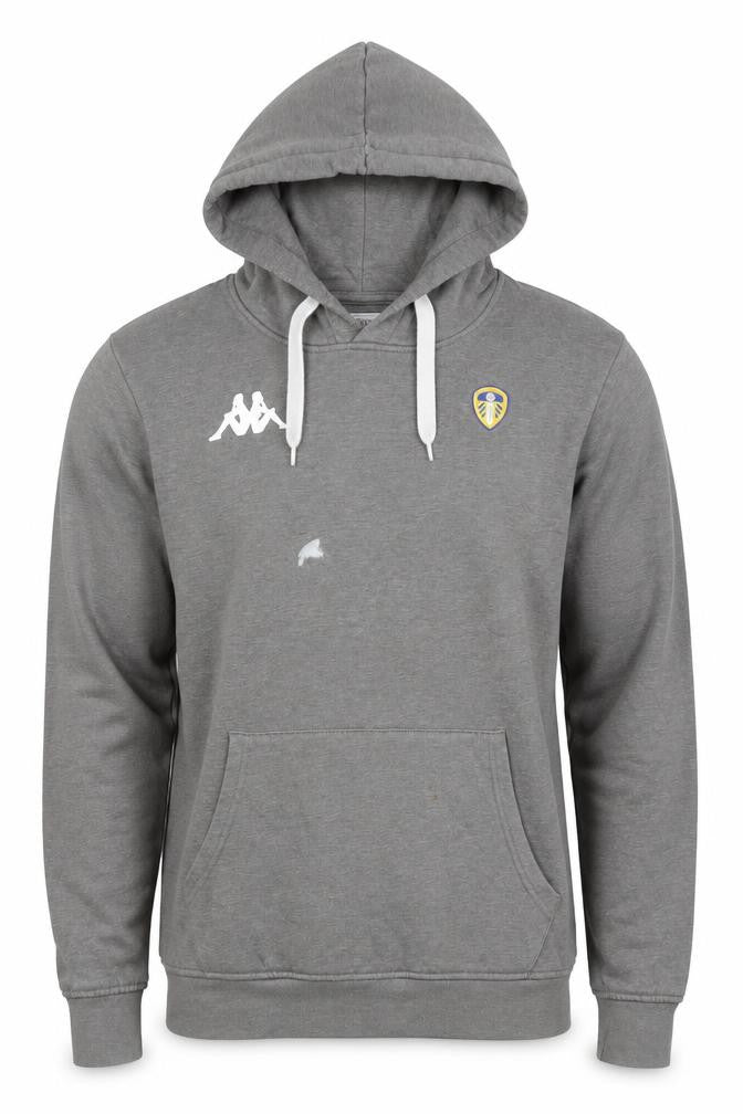 Front view of Kappa Men's Grey Pullover Hoodie Medium