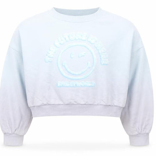Marks and Spencer Girls Blue Smiley World Sweatshirt 13-14 Years
