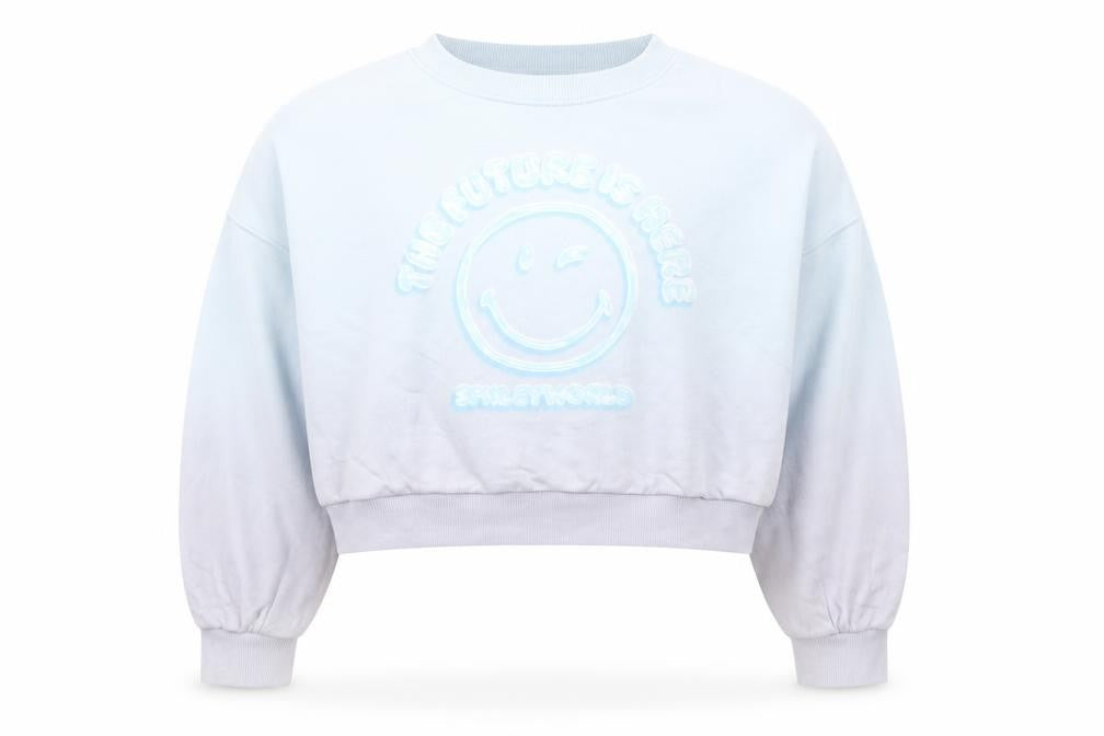 Marks and Spencer Girls Blue Smiley World Sweatshirt 13-14 Years