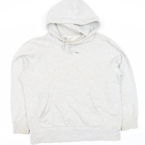 Topshop Grey Unisex Hoodie S Pullover Fleece