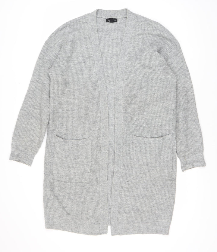 New Look Women's Grey Open Front Cardigan Size S