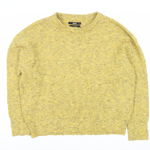 Bik Bok Women's Yellow Wool Blend XL Pullover