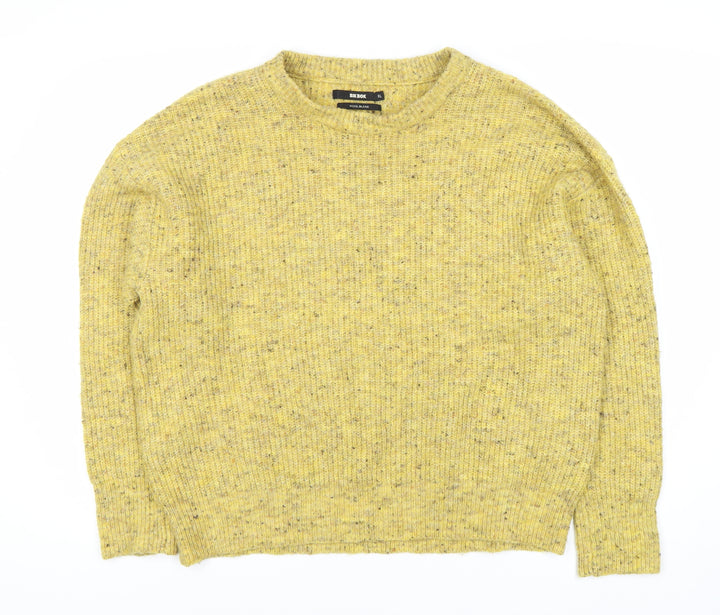 Bik Bok Women's Yellow Wool Blend XL Pullover