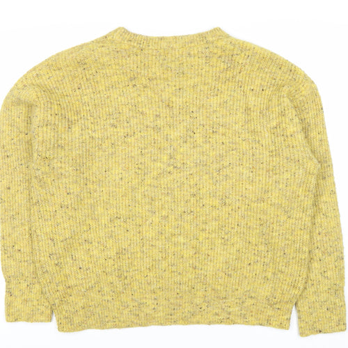 Bik Bok Women's Yellow Wool Blend XL Pullover