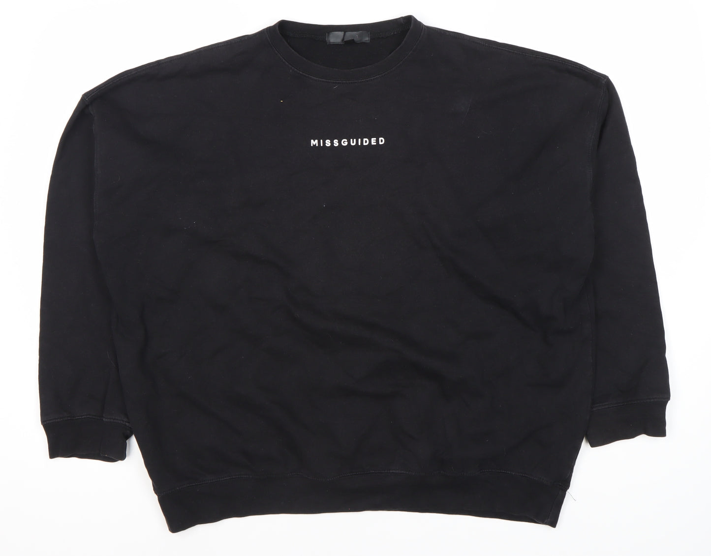 Missguided Women's Black Pullover Sweatshirt Size 6