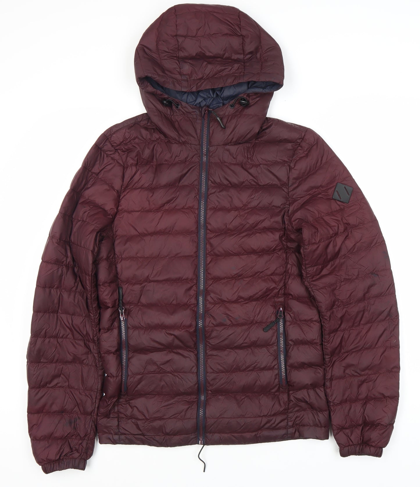Next Men's Red XS Puffer Jacket with Hood