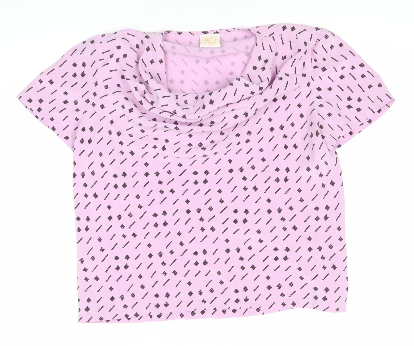 Country Casuals Women's Silk Top, Size 12, Short Sleeve