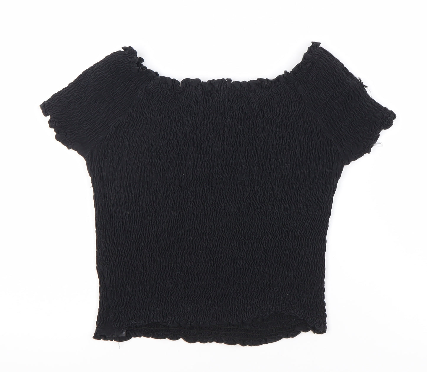 Marks and Spencer Women's Black Off-Shoulder Top, Size 12