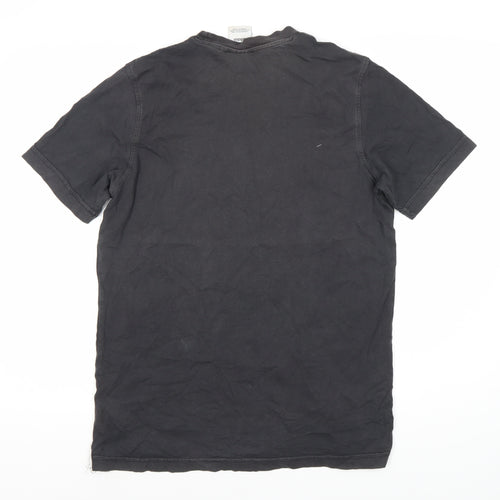 Adidas Men's Black M Logo Crew Neck T-Shirt