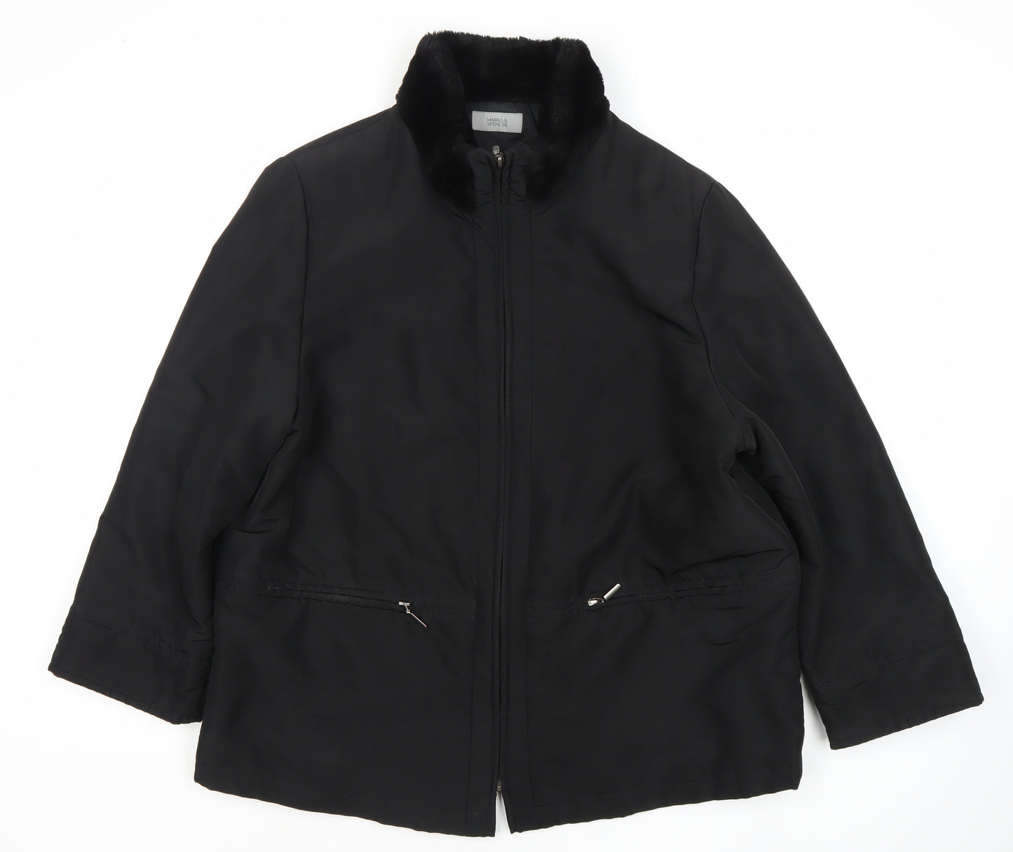 Marks and Spencer Women's Black Regular Fit Jacket 18