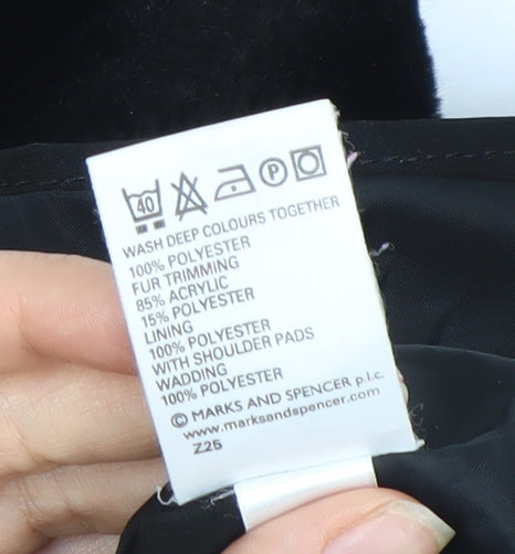 Marks and Spencer Women's Black Regular Fit Jacket 18