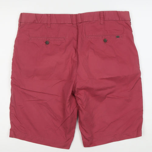 Marks and Spencer Men's Red Chino Shorts Size 38