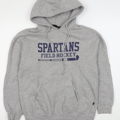 Pennant Men's Grey Pullover Hoodie - Size S, Sports Style