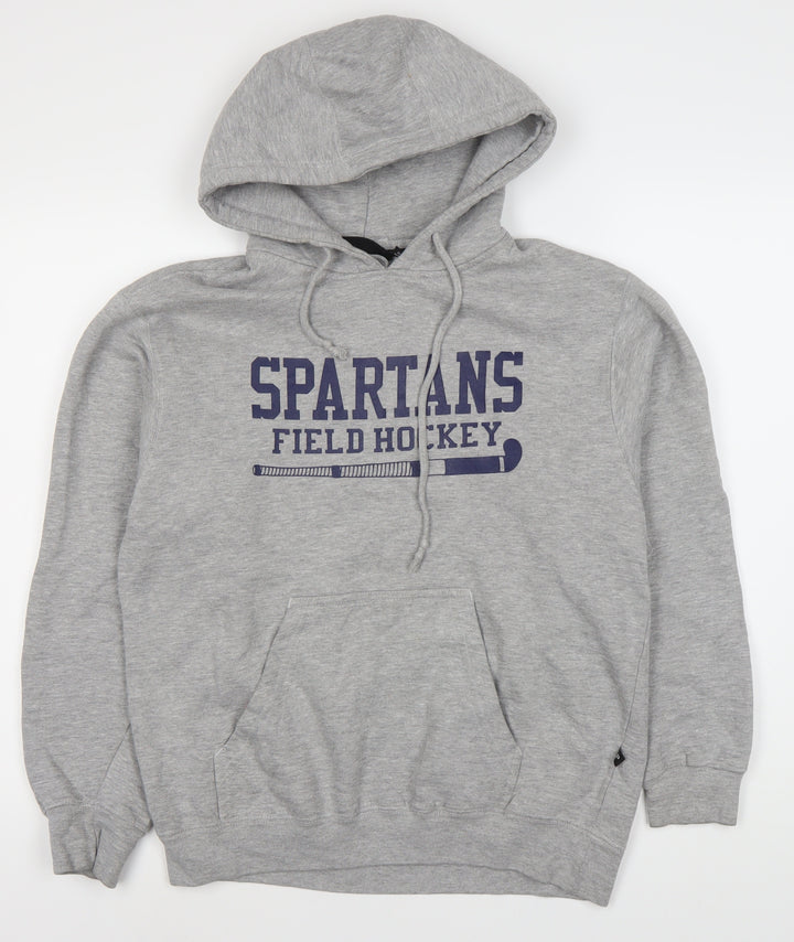 Pennant Men's Grey Pullover Hoodie - Size S, Sports Style