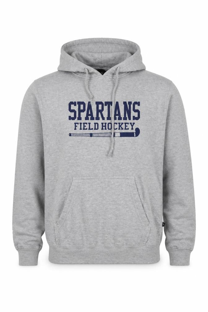Front view of Pennant Men's Grey Pullover Hoodie -, size S, Sports Style