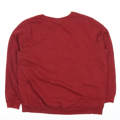 Harry Potter Unisex Adults Red Pullover Sweatshirt Size 16