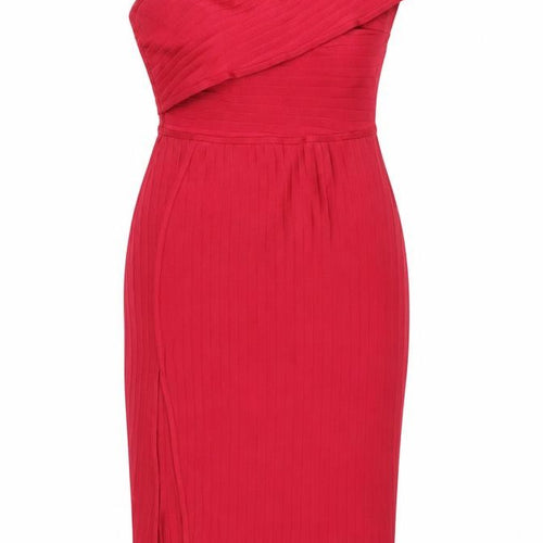 Missguided Women's Red One Shoulder Dress