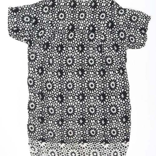Whistles Women's Black White Geometric Dress UK 16