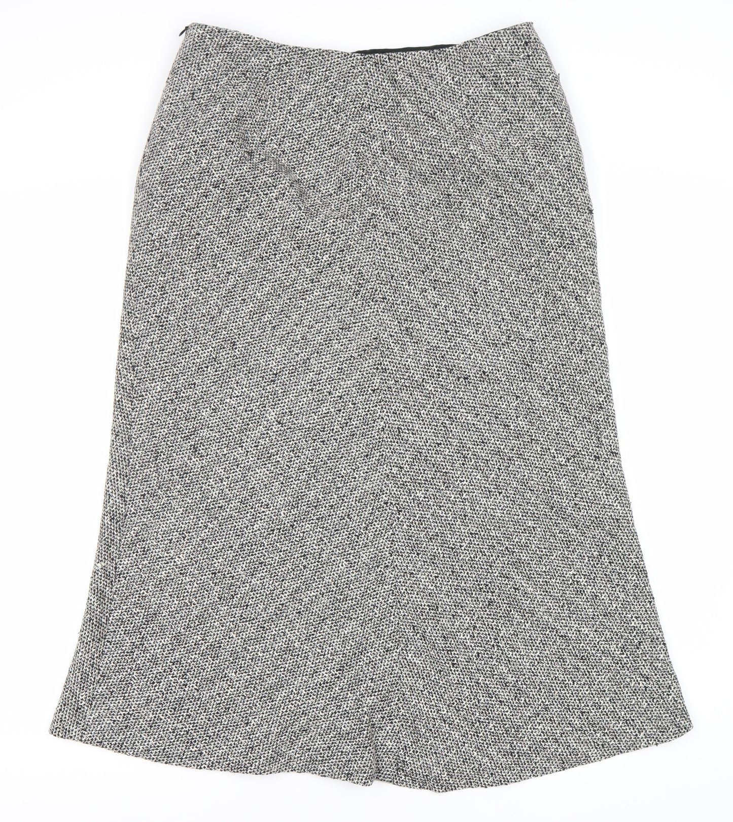 Viyella Petite Women's Grey Herringbone Skirt Size 12