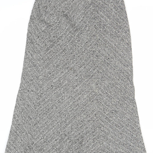 Viyella Petite Women's Grey Herringbone Skirt Size 12
