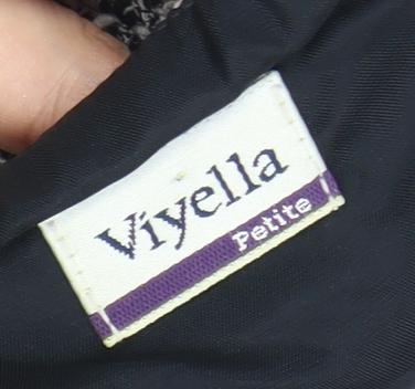 Viyella Petite Women's Grey Herringbone Skirt Size 12