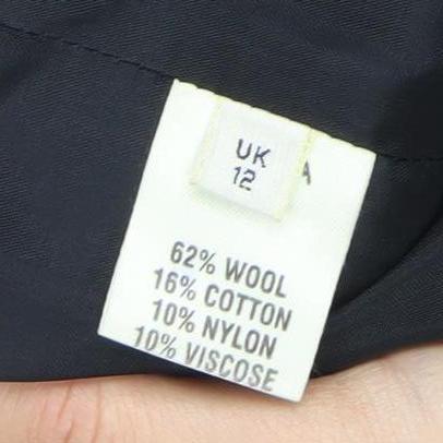 Viyella Petite Women's Grey Herringbone Skirt Size 12