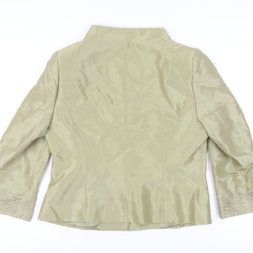 Presen de Luxe Beige Silk Women's Blazer Size 14