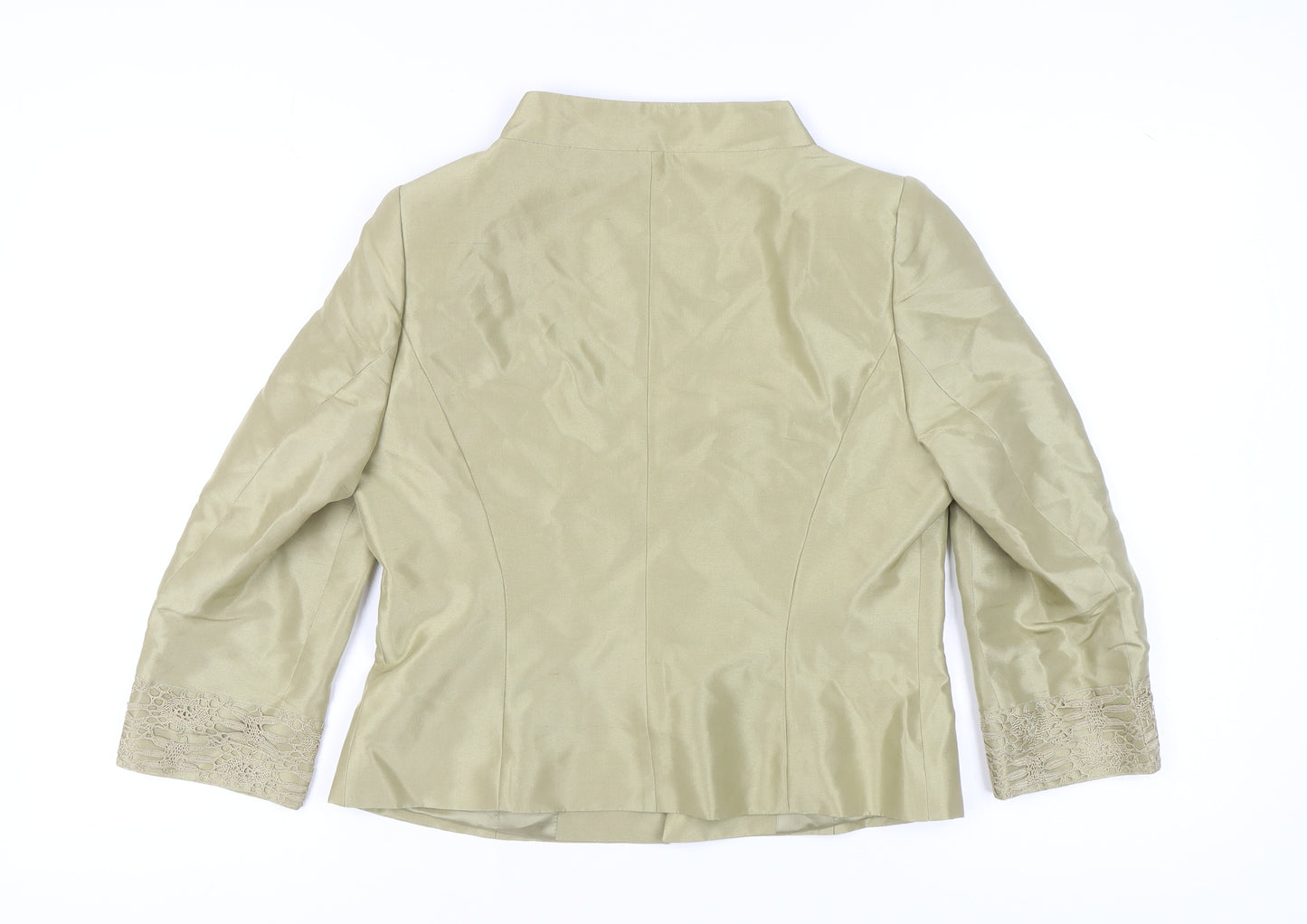 Presen de Luxe Beige Silk Women's Blazer Size 14