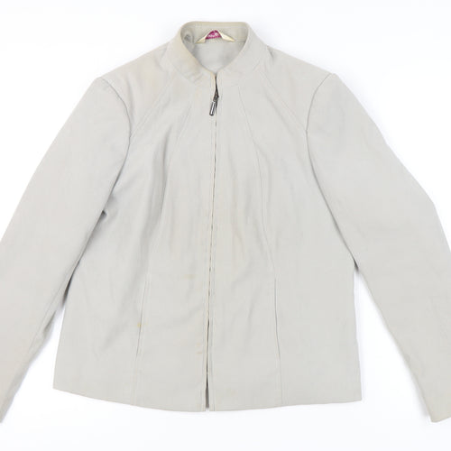 Bonmarché Women's Beige Jacket, Size 14, Full Zip
