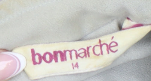 Bonmarché Women's Beige Jacket, Size 14, Full Zip