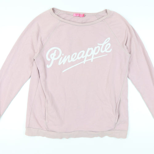 Pineapple Women's Pink Pullover Sweatshirt M