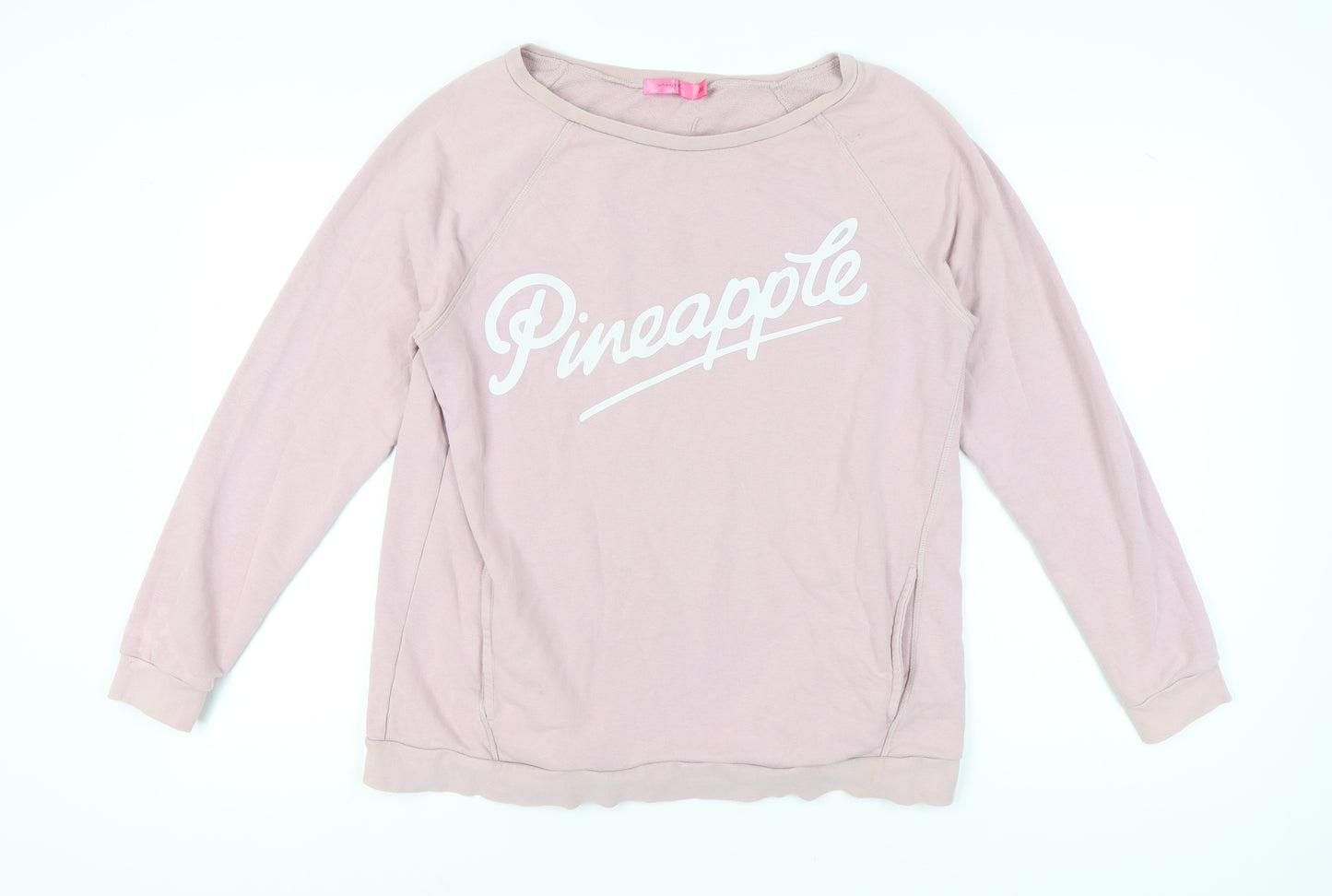Pineapple Women's Pink Pullover Sweatshirt M