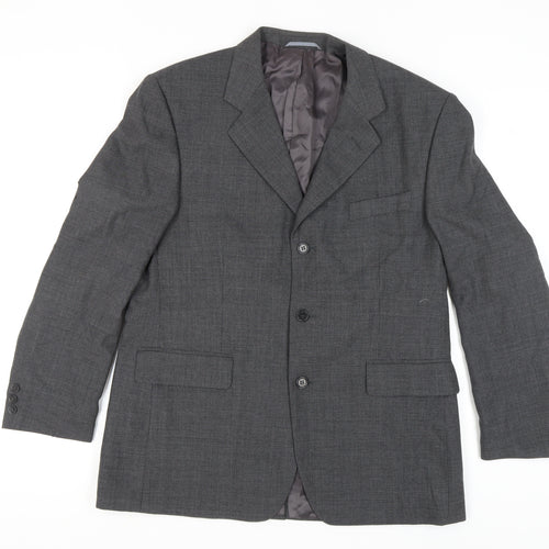 Burton Menswear Grey Wool Blazer Size 44R